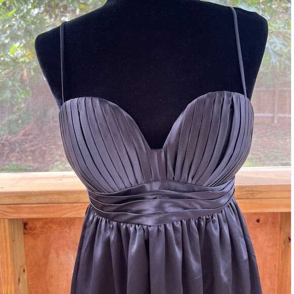 BCBGeneration Black Satin Mini Cocktail Dress Size 6. NEW - Picture 5 of 12